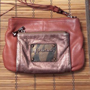 B Markowski leather crossbody/clutch